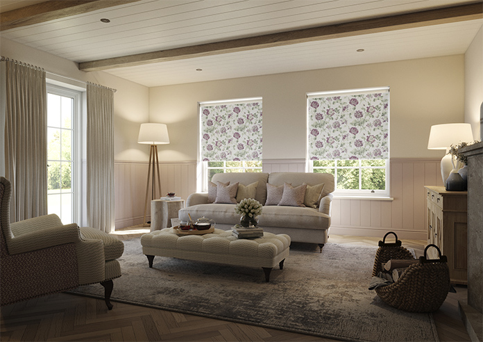 Laura Ashley Hepworth, Grape - Roller Blind - Image 7